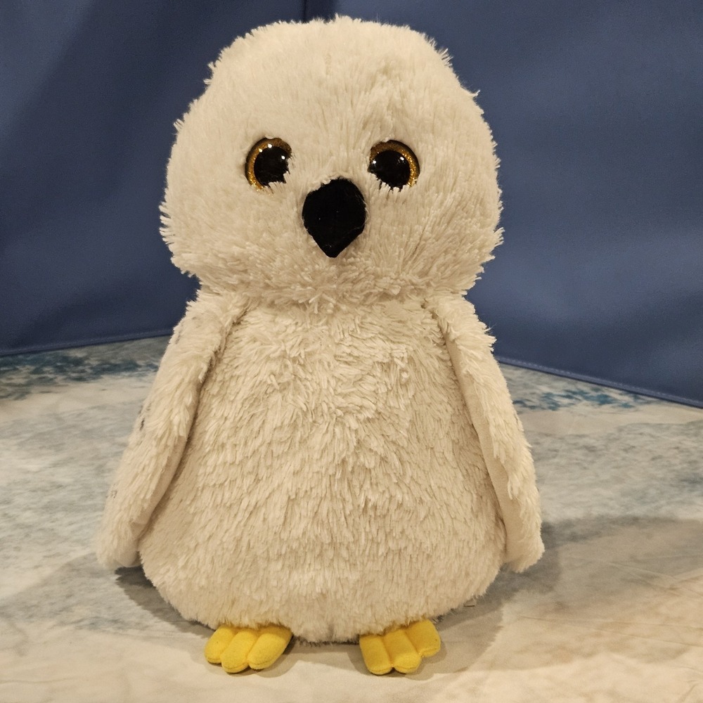 Harry Potter Hedwig Owl Plush 13"‎ Wizarding World Stuffed Animal White